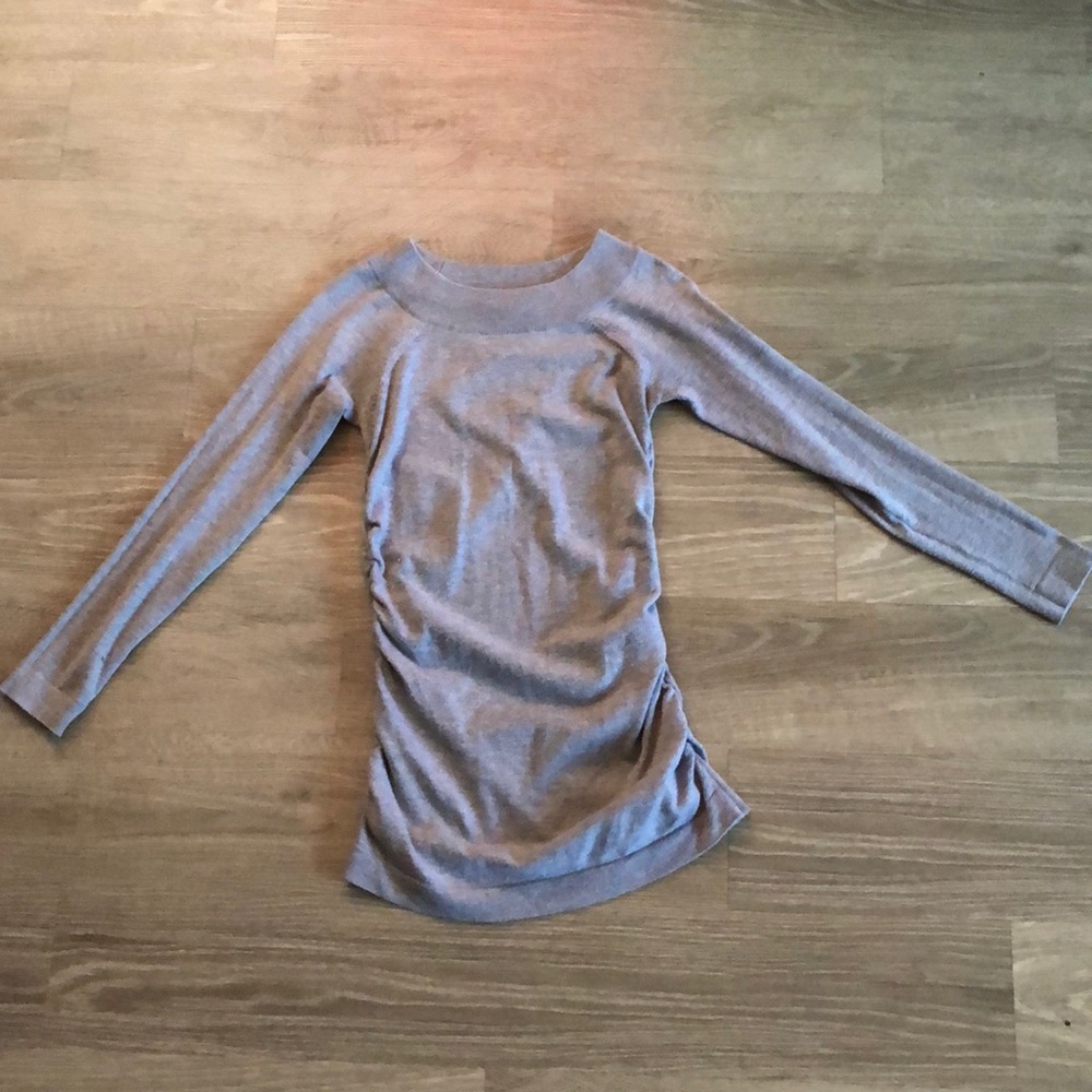 Grey sweater dress